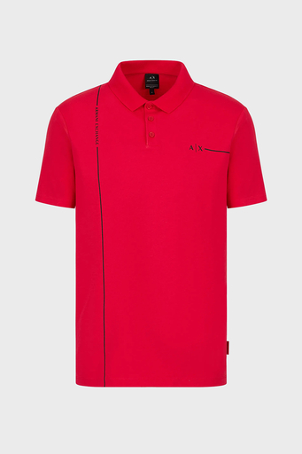 Armani Exchange Pamuklu Regular Fit Erkek Polo T Shirt 3RZFBB ZJCDZ 14AQ KIRMIZI - 8