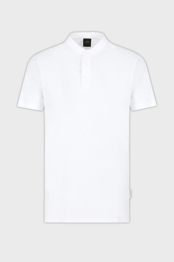 Armani Exchange Pamuklu Regular Fit Erkek Polo Yaka T Shirt 3DZFHZ ZJXHZ 1100 BEYAZ - 5
