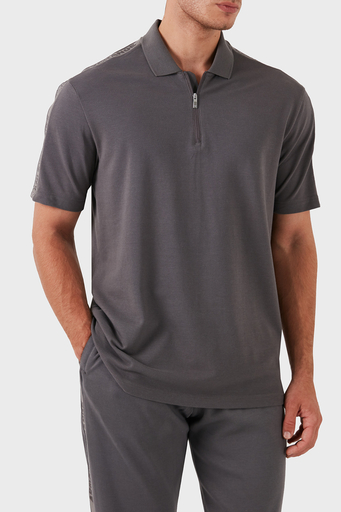 Armani Exchange Pamuklu Regular Fit Erkek Polo Yaka T Shirt 6DZFLC ZJM5Z 19AA GRİ - 3