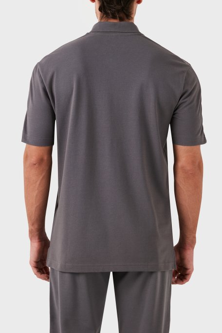 Armani Exchange Pamuklu Regular Fit Erkek Polo Yaka T Shirt 6DZFLC ZJM5Z 19AA GRİ - 3
