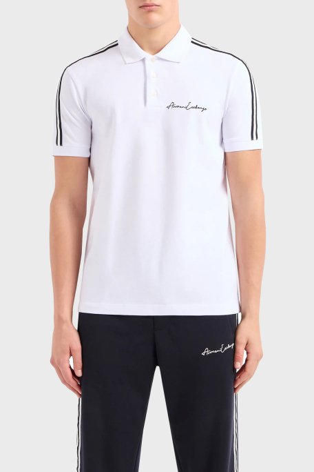 Armani Exchange Pamuklu Regular Fit Erkek Polo Yaka T Shirt 8NZFSG ZJ81Z 1100 BEYAZ - 1