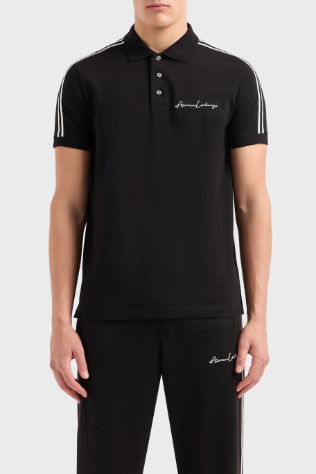 Armani Exchange Pamuklu Regular Fit Erkek Polo Yaka T Shirt 8NZFSG ZJ81Z 1200 SİYAH - 1