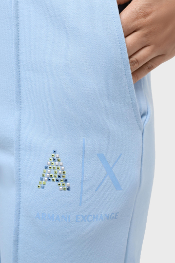 Armani Exchange Pamuklu Regular Fit Jogger Bayan Pantolon 3DYP75 YJFEZ 15DD MAVİ - 4