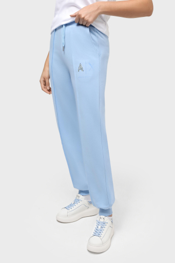 Armani Exchange Pamuklu Regular Fit Jogger Bayan Pantolon 3DYP75 YJFEZ 15DD MAVİ - 5
