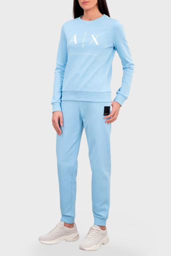 Armani Exchange Pamuklu Regular Fit Jogger Bayan Pantolon 3DYP91 YJFDZ 15DD MAVİ - 6