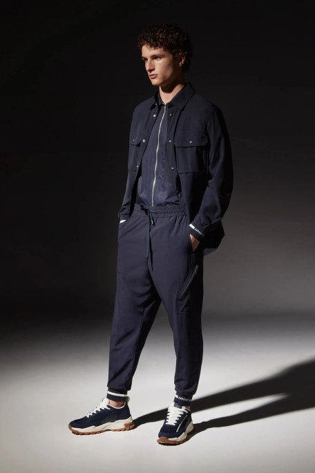 Armani Exchange Pamuklu Regular Fit Jogger Erkek Pantolon 3DZPLA ZJLGZ 1583 LACİVERT - 4