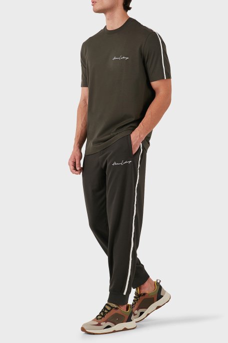 Armani Exchange Pamuklu Regular Fit Jogger Erkek Pantolon 8NZPSG Z9N1Z 1832 HAKİ - 2
