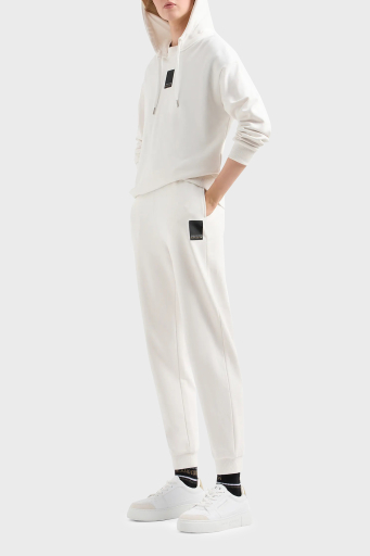 Armani Exchange Pamuklu Regular Fit Jogger Spor Bayan Pantolon 3DYP91 YJFDZ 1125 BEYAZ - 6