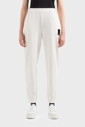 Armani Exchange Pamuklu Regular Fit Jogger Spor Bayan Pantolon 3DYP91 YJFDZ 1125 BEYAZ - 7
