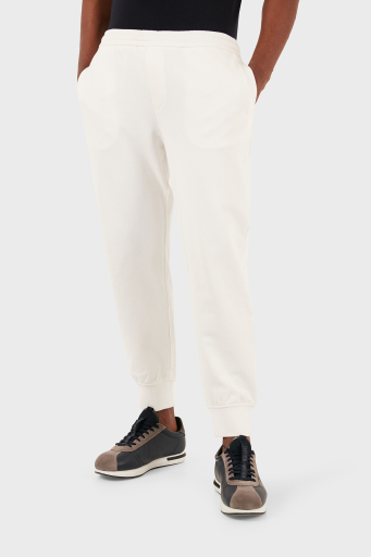Armani Exchange Pamuklu Regular Fit Jogger Spor Erkek Pantolon 3DZPHH ZJGGZ 1116 BEYAZ - 1