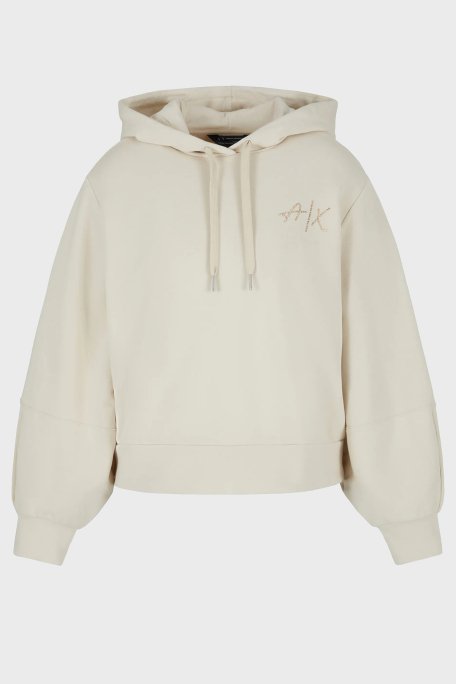 Armani Exchange Pamuklu Regular Fit Kapüşonlu Bayan Sweat 3DYM12 YJFFZ 1787 BEJ - 5
