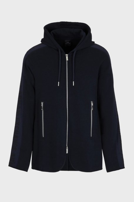 Armani Exchange Pamuklu Regular Fit Kapüşonlu Erkek Ceket 3DZGLA ZJLGZ 1583 LACİVERT - 5