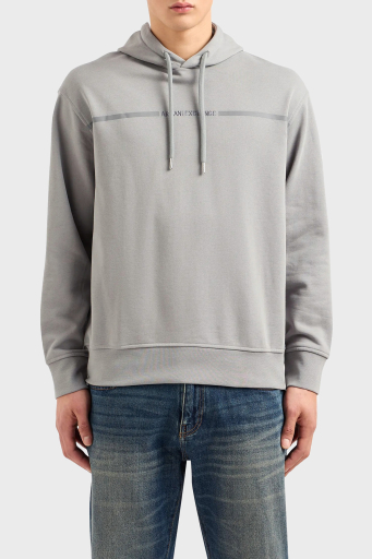 Armani Exchange Pamuklu Regular Fit Kapüşonlu Erkek Sweat 3DZMLF ZJ4XZ 1996 GRİ - 1