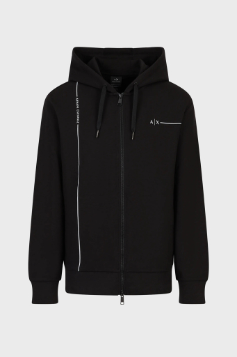 Armani Exchange Pamuklu Regular Fit Kapüşonlu Erkek Sweat 3RZMBB ZJCAZ 1200 SİYAH - 6