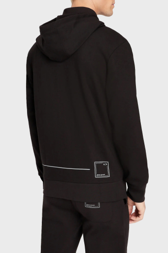 Armani Exchange Pamuklu Regular Fit Kapüşonlu Erkek Sweat 3RZMBB ZJCAZ 1200 SİYAH - 10
