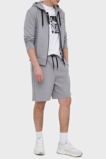 Armani Exchange Pamuklu Regular Fit Kapüşonlu Erkek Sweat 3RZMBB ZJCAZ 1913 GRİ - 2