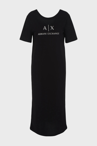 Armani Exchange Pamuklu Regular Fit Midi Bayan Elbise 3DYAAF YJG3Z 1200 SİYAH - 5