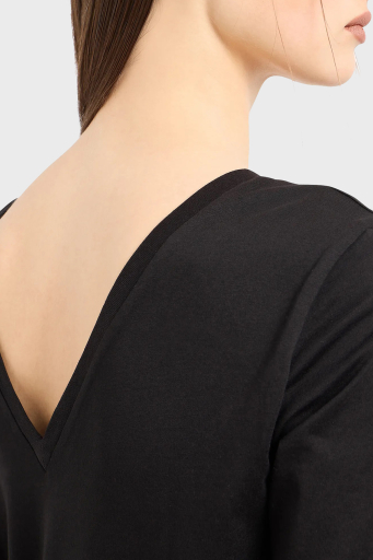 Armani Exchange Pamuklu Regular Fit Midi Bayan Elbise 3DYAAF YJG3Z 1200 SİYAH - 9