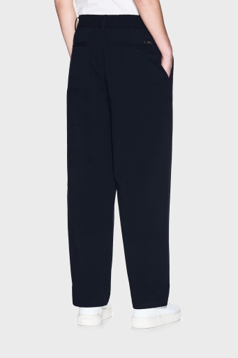 Armani Exchange Pamuklu Regular Fit Normal Bel Düz Paça Chino Erkek Pantolon XM001235 AF14861 UB101 LACİVERT - 3