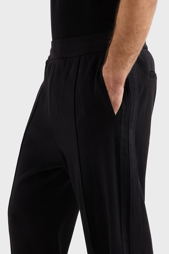 Armani Exchange Pamuklu Regular Fit Normal Bel Düz Paça Çimalı Jogger Erkek Pantolon XM000308 AF10365 UC001 SİYAH - 3
