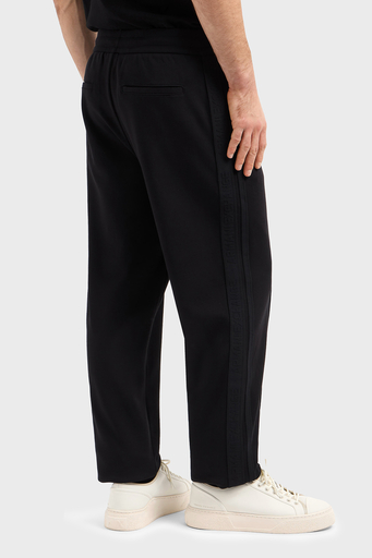 Armani Exchange Pamuklu Regular Fit Normal Bel Düz Paça Çimalı Jogger Erkek Pantolon XM000308 AF10365 UC001 SİYAH - 4
