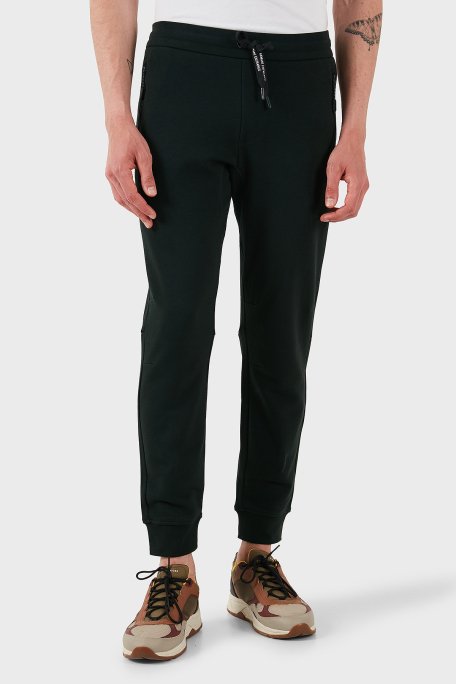 Armani Exchange Pamuklu Regular Fit Ribanalı Paça Jogger Spor Erkek Pantolon 8NZP73 ZJKRZ UB001 SİYAH - 7