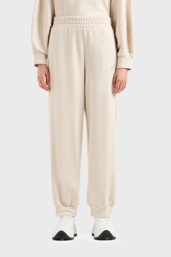 Armani Exchange Pamuklu Relaxed Fit Jogger Spor Bayan Pantolon 3DYP70 YJFFZ 1787 BEJ - 6
