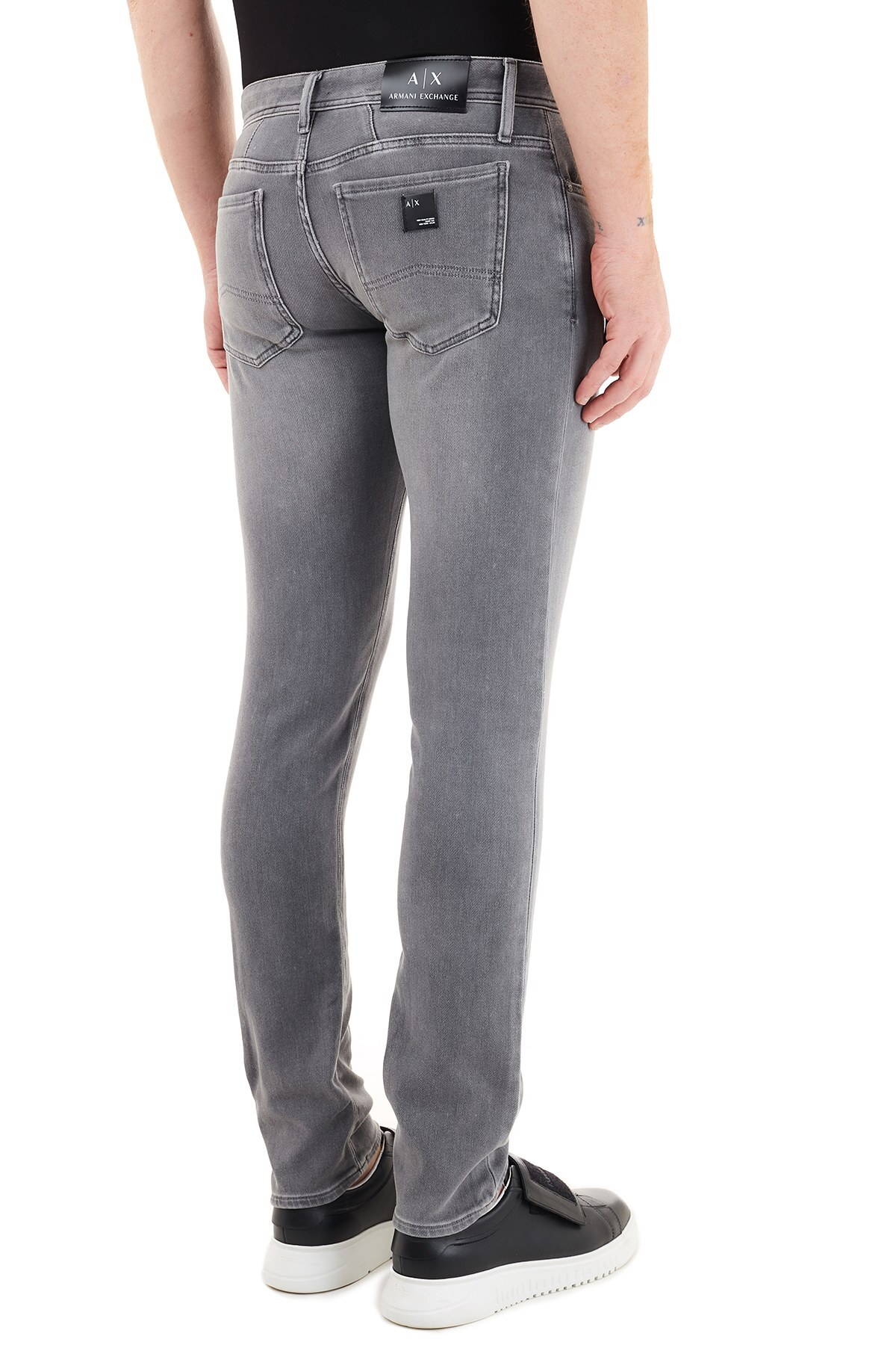 Armani Exchange Pamuklu Skinny Fit J14 Jeans Erkek Kot Pantolon 6HZJ14 Z5QMZ 0903 GRİ