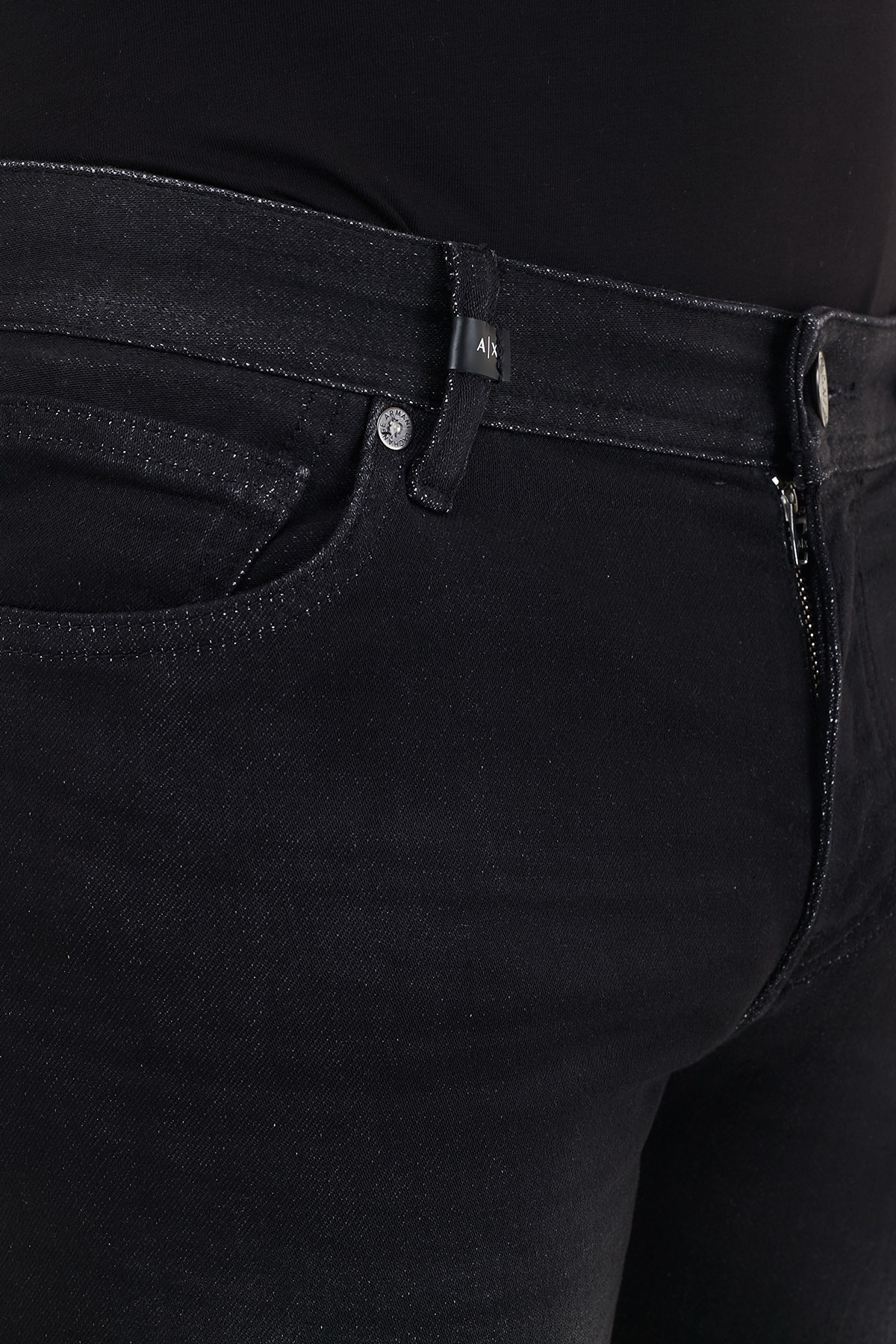 Armani Exchange Pamuklu Skinny Fit J14 Jeans Erkek Kot Pantolon 6HZJ14 Z9QMZ 0204 SİYAH