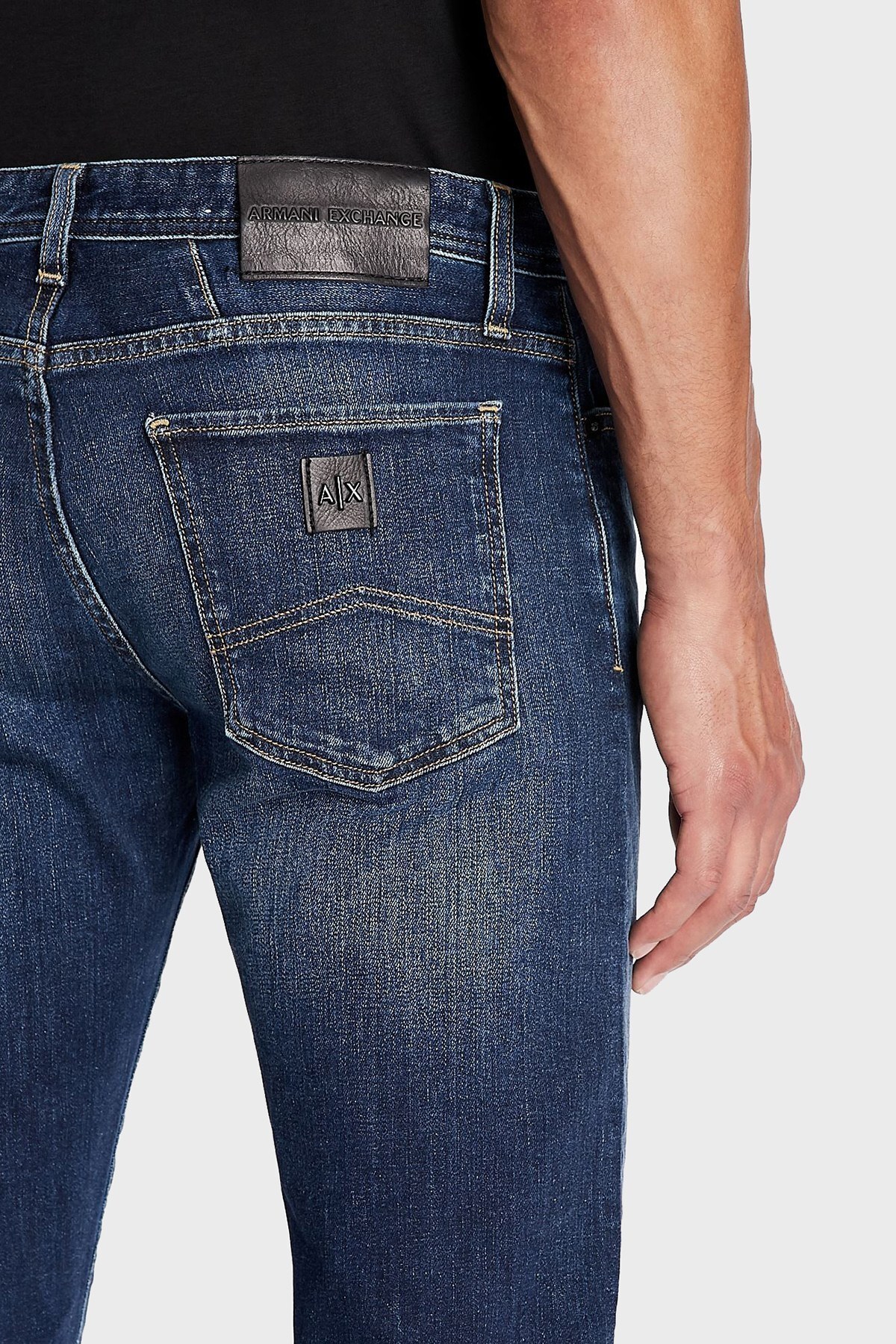 Armani Exchange Pamuklu Skinny Fit J14 Jeans Erkek Kot Pantolon 6KZJ14 Z1P3Z 1500 LACİVERT