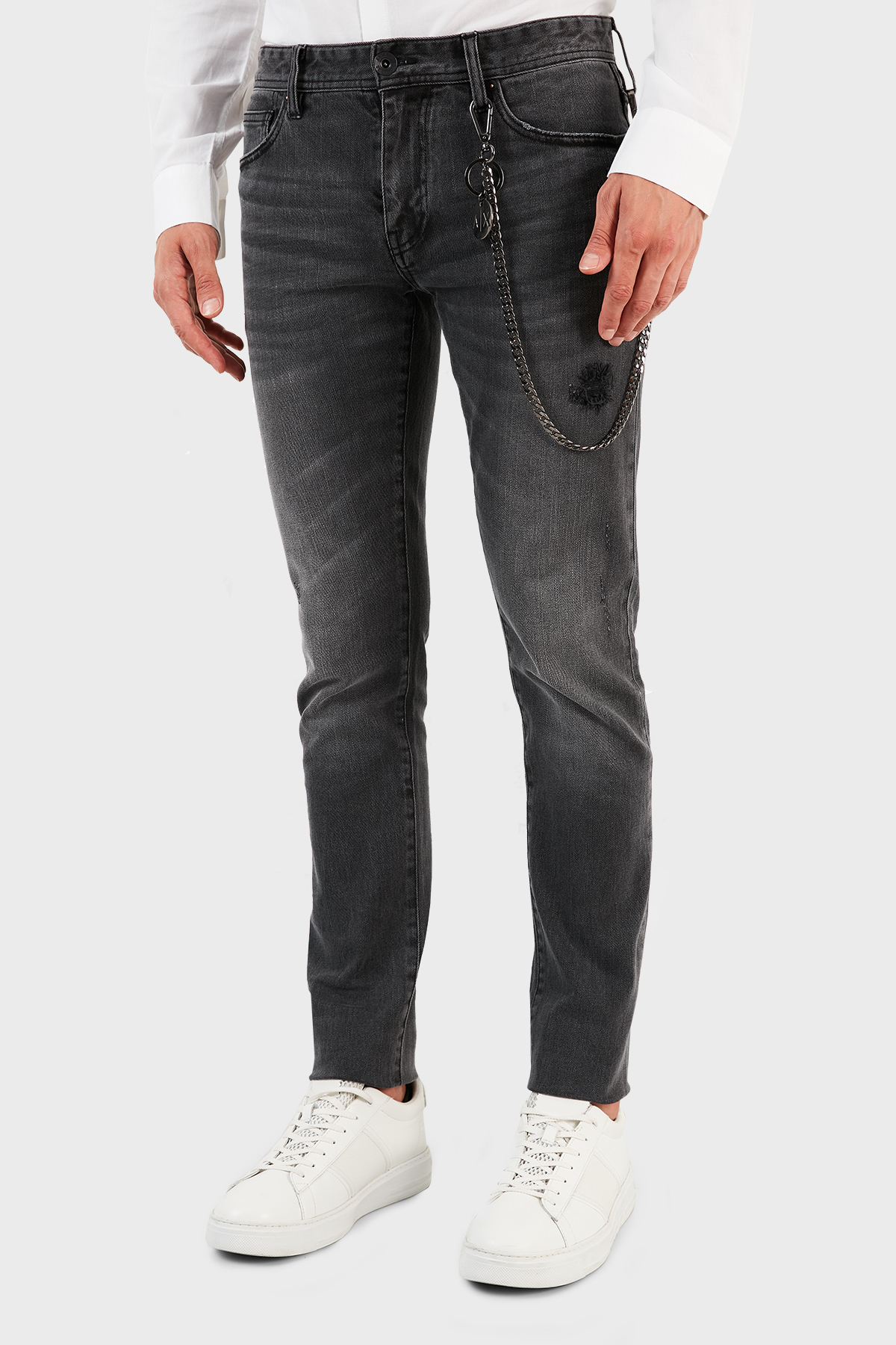 Armani Exchange Pamuklu Skinny Fit J14 Jeans Erkek Kot Pantolon 6KZJ14 Z3N3Z 0903 GRİ