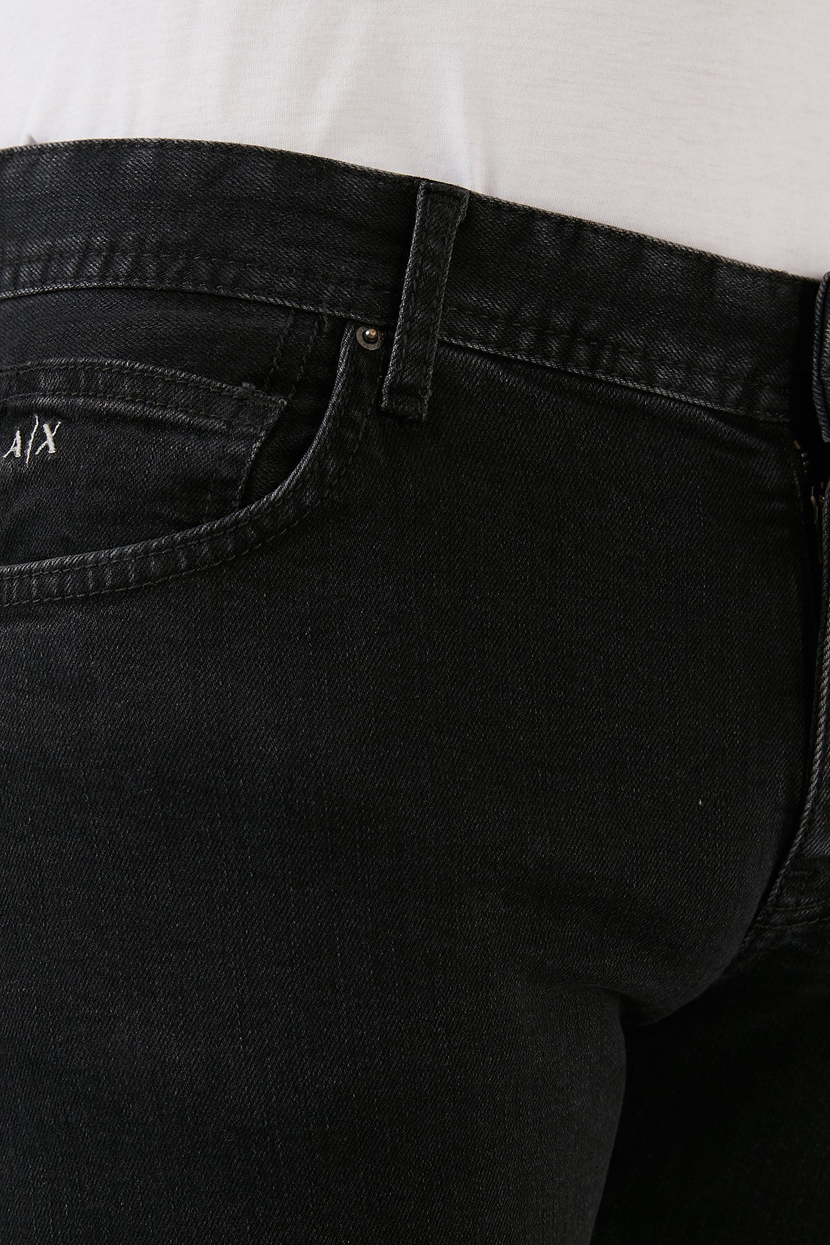 Armani Exchange Pamuklu Skinny Fit Normal Bel Dar Paça Jeans Erkek Kot Pantolon 3LZJ14 Z1PTZ 0903 GRİ