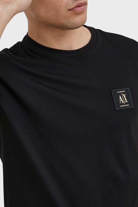 Armani Exchange Pamuklu Regular Fit Bisiklet Yaka Erkek T Shirt 8NZTPR ZJH4Z 1200 SİYAH - 3