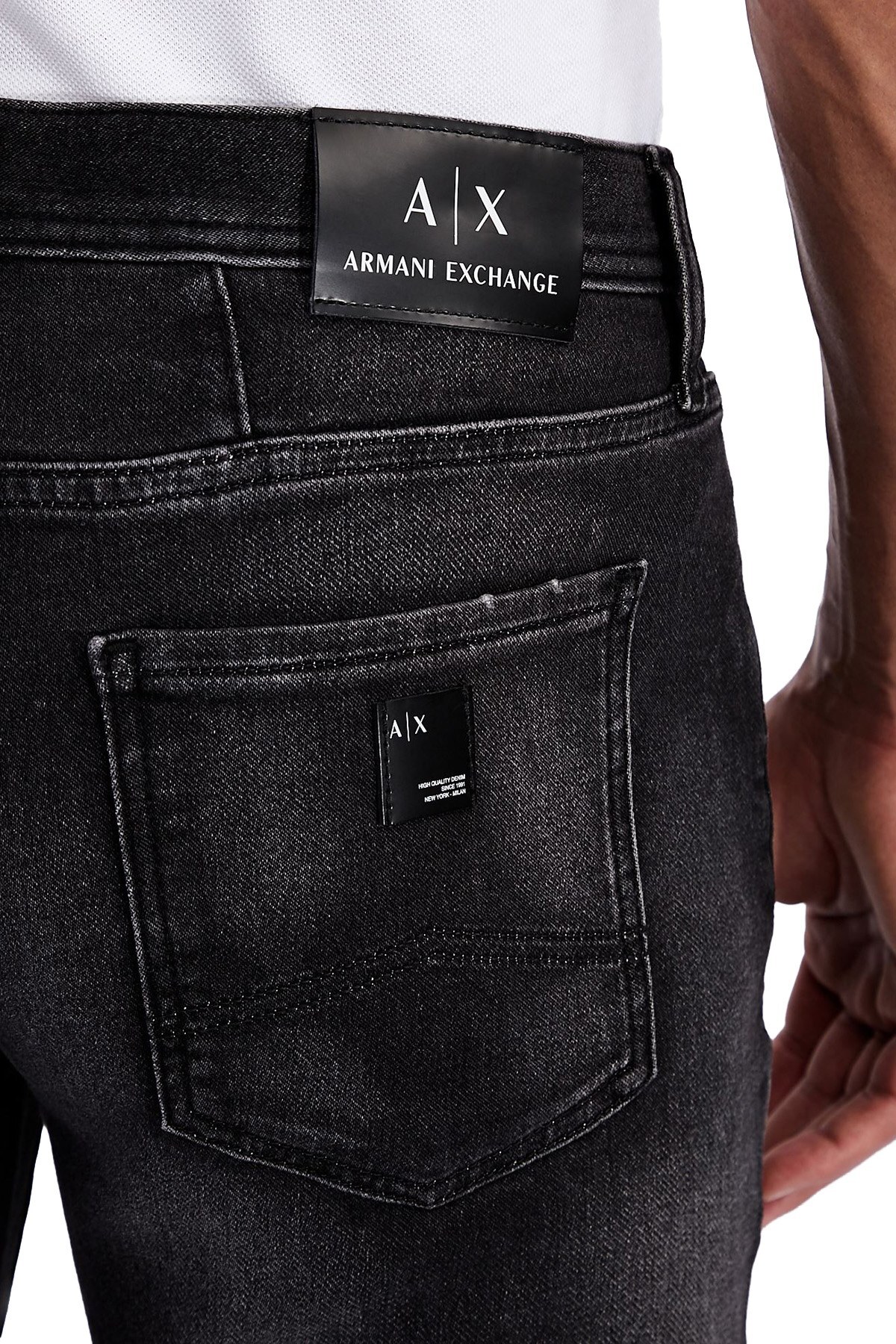 Armani Exchange Pamuklu Slim Fit J13 Jeans Erkek Kot Pantolon 3KZJ13 Z1ETZ 0903 GRİ