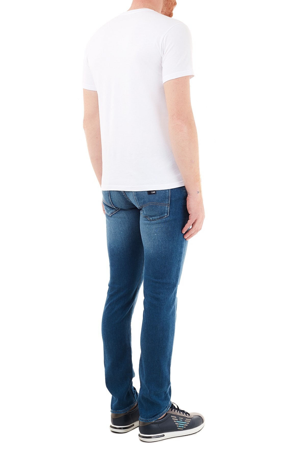Armani Exchange Pamuklu Slim Fit J13 Jeans Erkek Kot Pantolon 6HZJ13 Z6QMZ 1500 İNDİGO