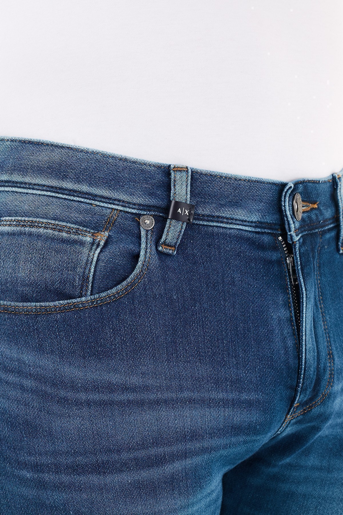 Armani Exchange Pamuklu Slim Fit J13 Jeans Erkek Kot Pantolon 6HZJ13 Z6QMZ 1500 İNDİGO