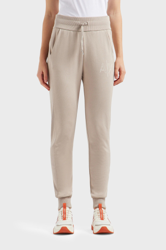 Armani Exchange Pamuklu Slim Fit Jogger Spor Bayan Pantolon 3DYP71 YJEBZ 1786 BEJ - 6