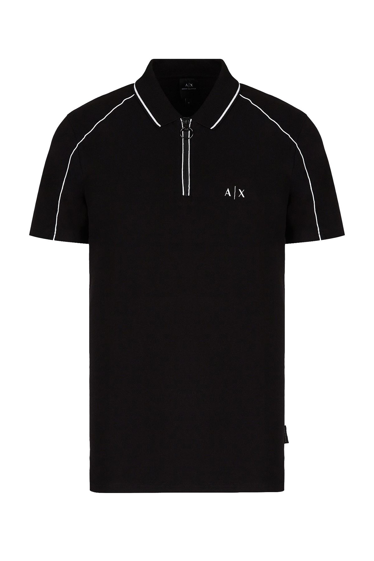 Armani Exchange Pamuklu Slim Fit T Shirt Erkek Polo 3KZFFC ZJ81Z 1200 SİYAH