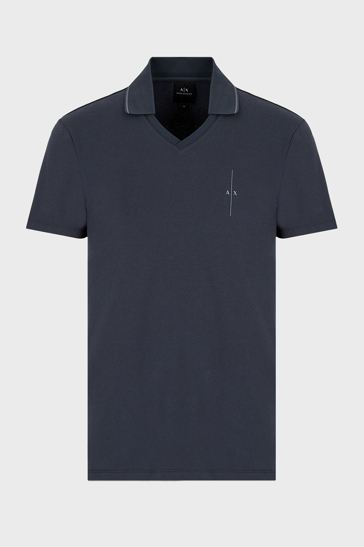 Armani Exchange Pamuklu Slim Fit T Shirt Erkek Polo 3LZFFB ZJ1VZ 1596 LACİVERT