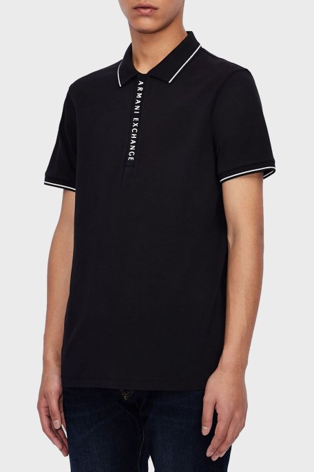 Armani Exchange Pamuklu Slim Fit T Shirt Erkek Polo 8NZF71 ZJH2Z 1510 LACİVERT - 1