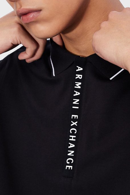 Armani Exchange Pamuklu Slim Fit T Shirt Erkek Polo 8NZF71 ZJH2Z 1510 LACİVERT - 2