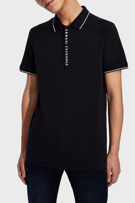 Armani Exchange Pamuklu Slim Fit T Shirt Erkek Polo 8NZF71 ZJH2Z 1510 LACİVERT - 4