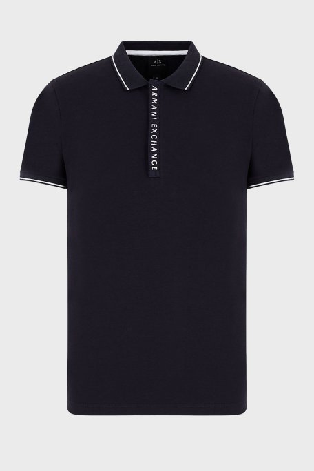 Armani Exchange Pamuklu Slim Fit T Shirt Erkek Polo 8NZF71 ZJH2Z 1510 LACİVERT - 6