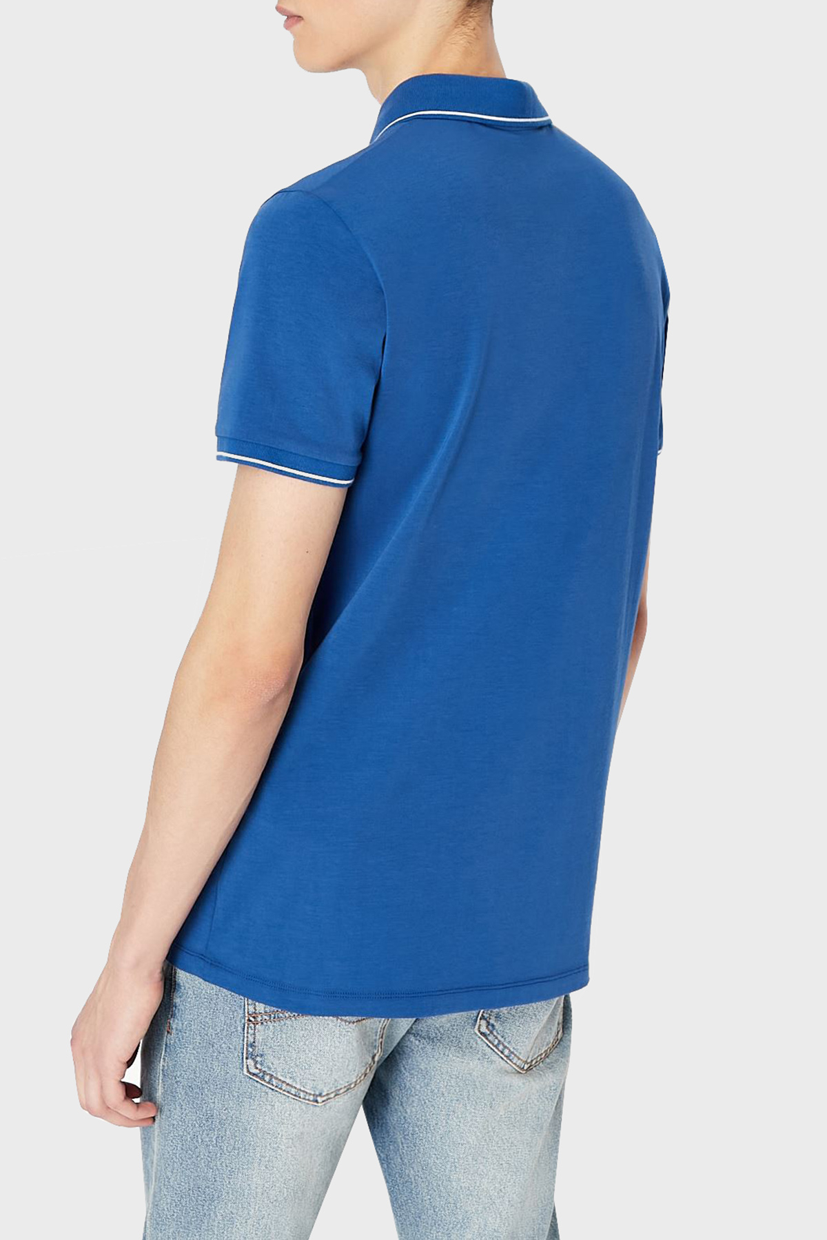 Armani Exchange Pamuklu Slim Fit T Shirt Erkek Polo 8NZF71 ZJH2Z 15BE SAKS