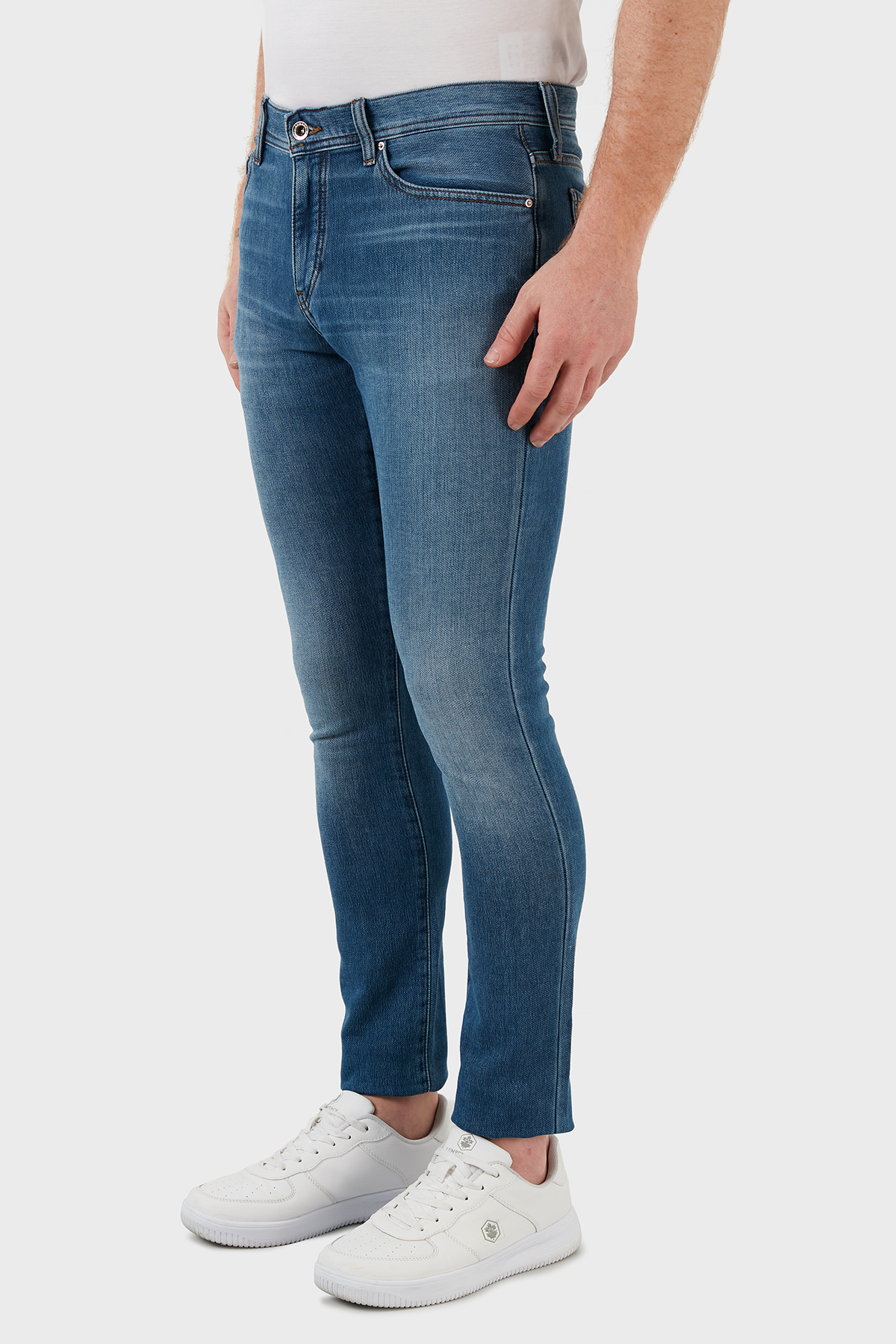 Armani Exchange Pamuklu Süper Skinny Fit Dar Paça Jeans Erkek Kot Pantolon 3LZJ33 Z1P6Z 1500 İNDİGO