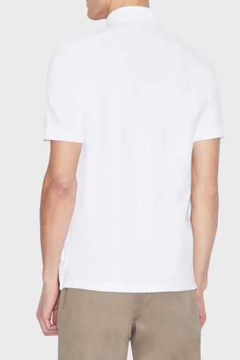 Armani Exchange Pamuklu T Shirt Erkek Polo 8NZF91 ZJ81Z 1100 BEYAZ - 11