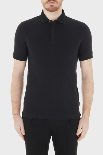 Armani Exchange Pamuklu T Shirt Erkek Polo 8NZF91 ZJ81Z 1200 SİYAH - 1
