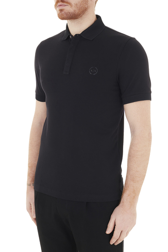 Armani Exchange Pamuklu T Shirt Erkek Polo 8NZF91 ZJ81Z 1200 SİYAH - 3