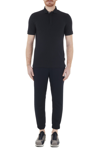 Armani Exchange Pamuklu T Shirt Erkek Polo 8NZF91 ZJ81Z 1510 LACİVERT - 4