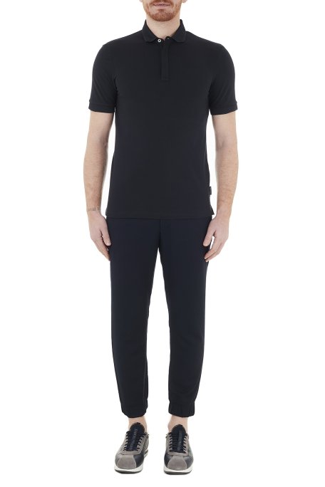 Armani Exchange Pamuklu T Shirt Erkek Polo 8NZF91 ZJ81Z 1510 LACİVERT - 5